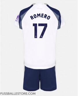 Günstige Tottenham Hotspur Cristian Romero #17 Heimtrikotsatz Kinder 2025-26 Kurzarm (+ Kurze Hosen)